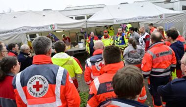 Feuerwehr und Hilfsorganisationen proben den Ernstfall