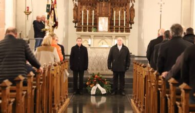 Präses Marc Zimmermann und Schütze Hans Bert Heimanns sprachen am Volkstrauertag