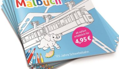 Malbuch zum 125. Geburtstag der Schwebebahn Wuppertal