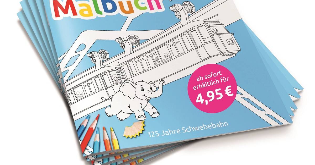 Malbuch zum 125. Geburtstag der Schwebebahn Wuppertal