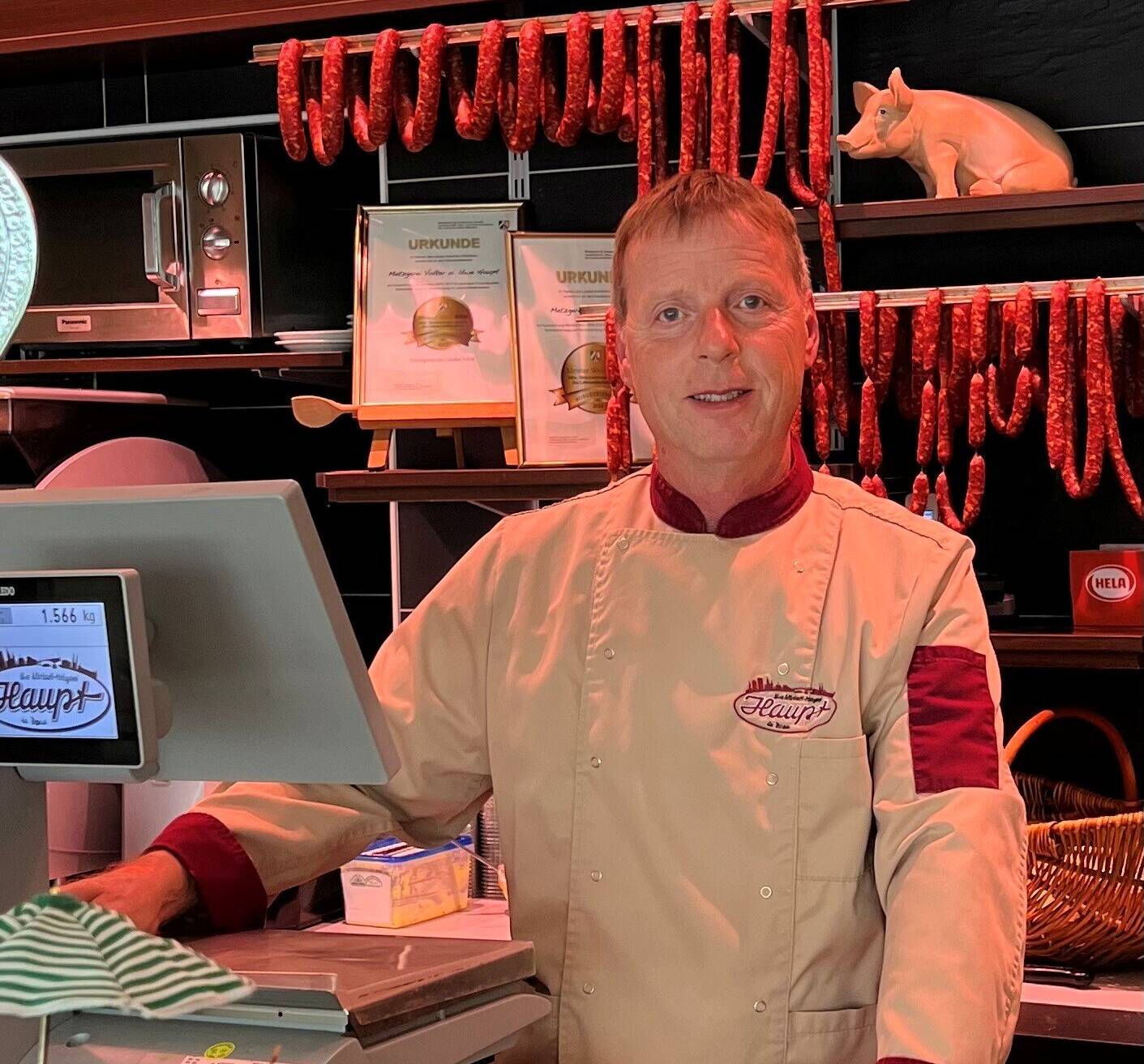 Volker Haupt führt die Metzgerei Haupt in der Bonner Altstadt.
