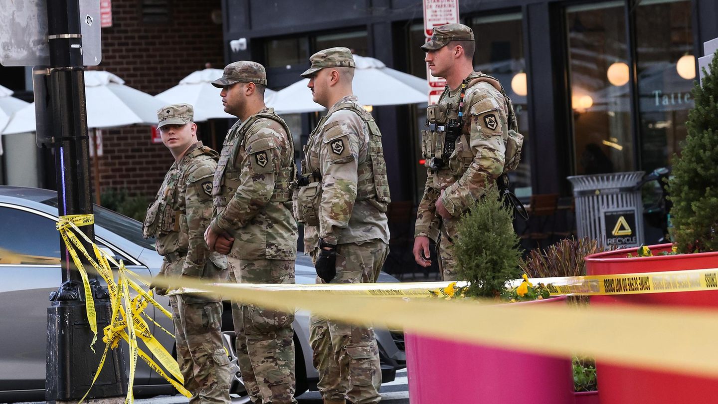 Nationalgardisten in Washingtons Straßen