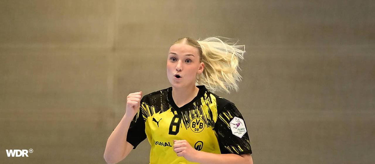 Dortmunds Maraike Kusian bejubelt ihren Treffer