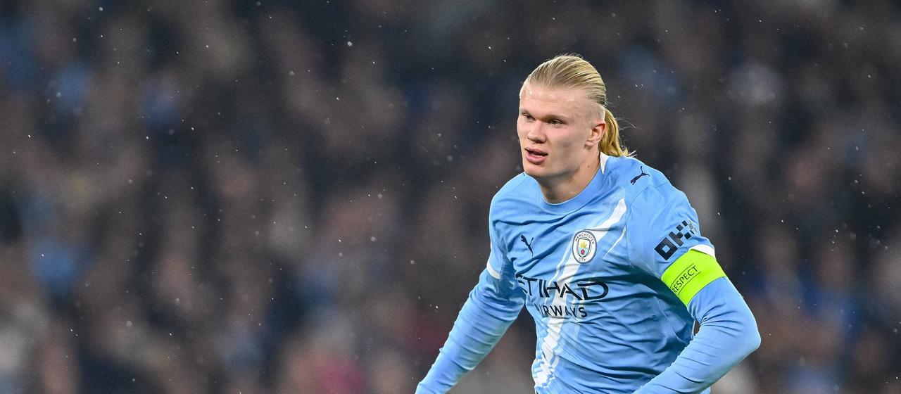 Erling Haaland von Manchester City in Aktion