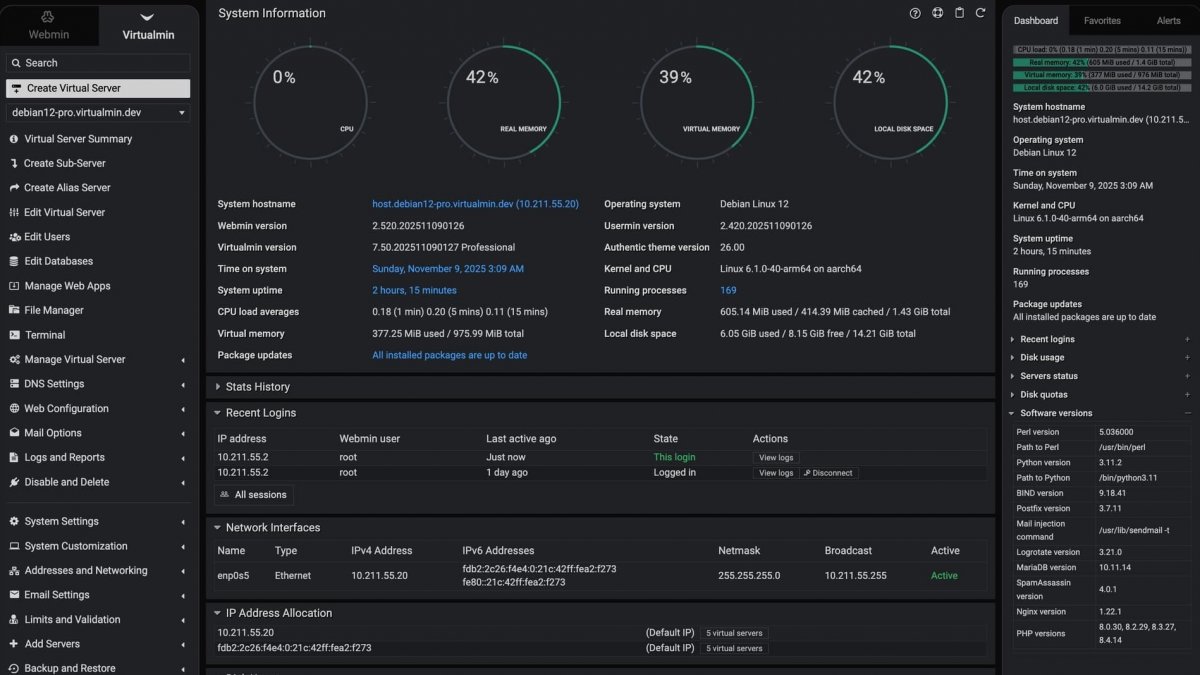 Webmin 2.600: Größtes UI-Update der Server-Management-Software