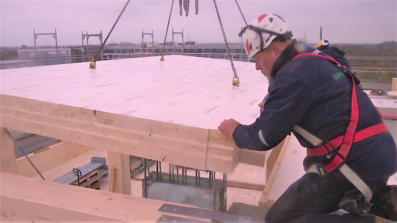 Bremens erster Büroneubau aus Holz: "Man muss gewaltig aufpassen"