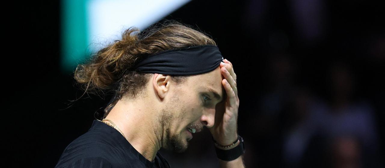 Deutschlands Alexander Zverev guckt enttäuscht