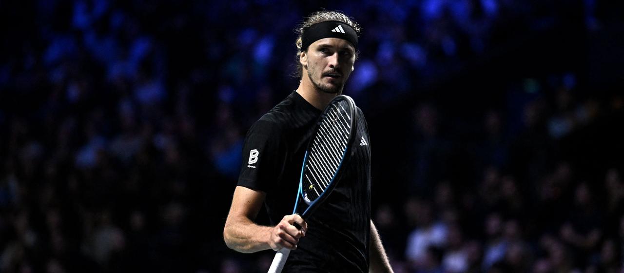 Alexander Zverev beim Match gegen Daniil Medvedev 