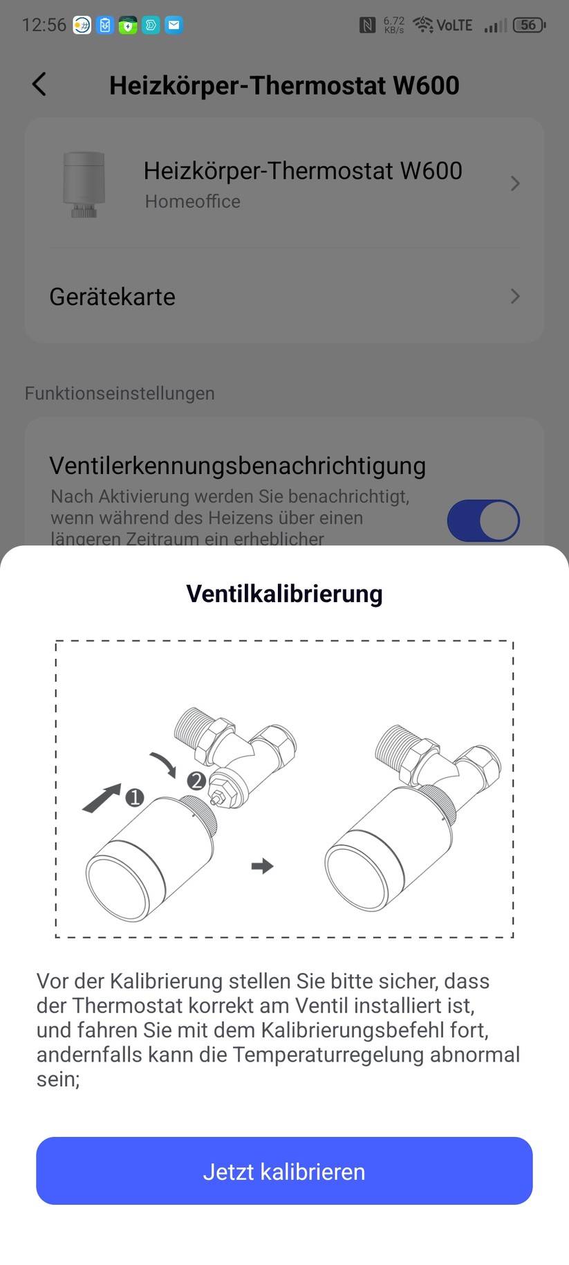 Aqara W600: Einstellungen, Kalibrierung