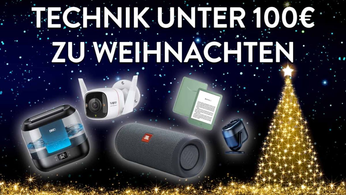 10 Technik Weihnachtsgeschenke für unter 100 Euro!