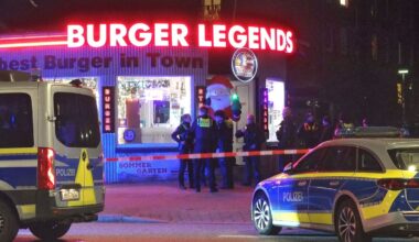 Am Abend fallen in einem Burgerladen in Hamburg-Eimsbüttel Schüsse und ein Mann wird verletzt. Foto: Carsten Neef/News & Art/dpa