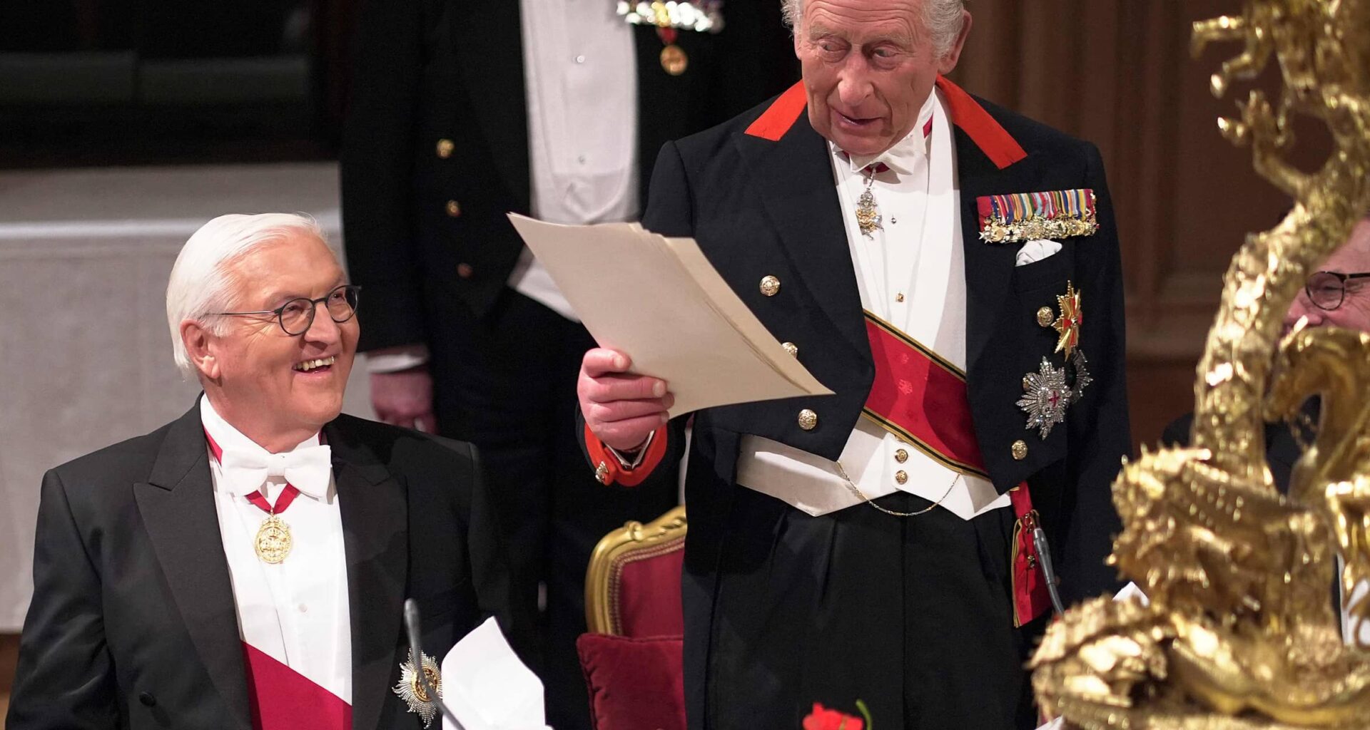 Bundespräsident Steinmeier in Großbritannien: Der pompöse Staatsbesuch in Bildern