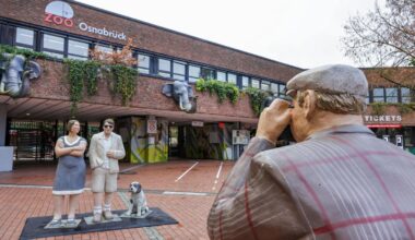 Skulpturen aus Beton: Alltagsmenschen im Osnabrücker Zoo