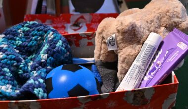 In der Berliner Weihnachtswerkstatt werden die Päckchen kontrolliert. Foto: Bernd Settnik/dpa-Zentralbild/ZB