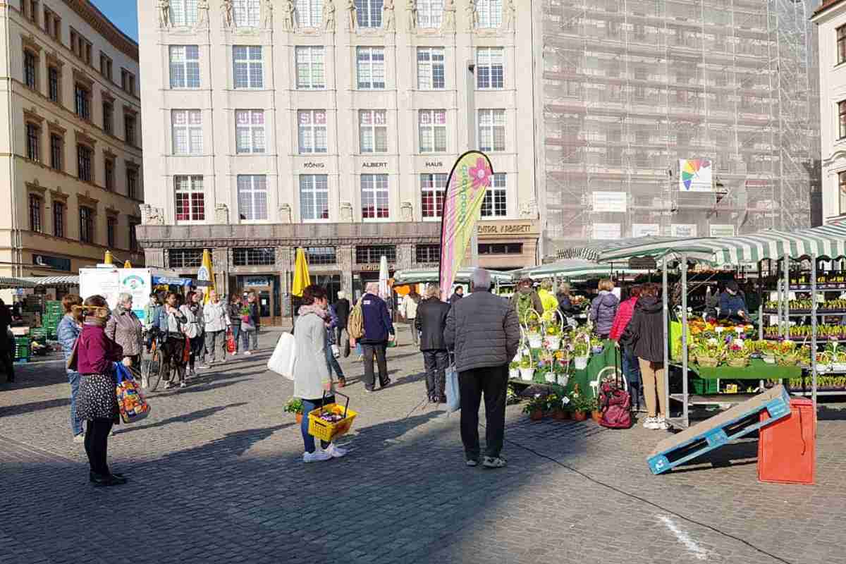 Wochenmarkt in Leipzig