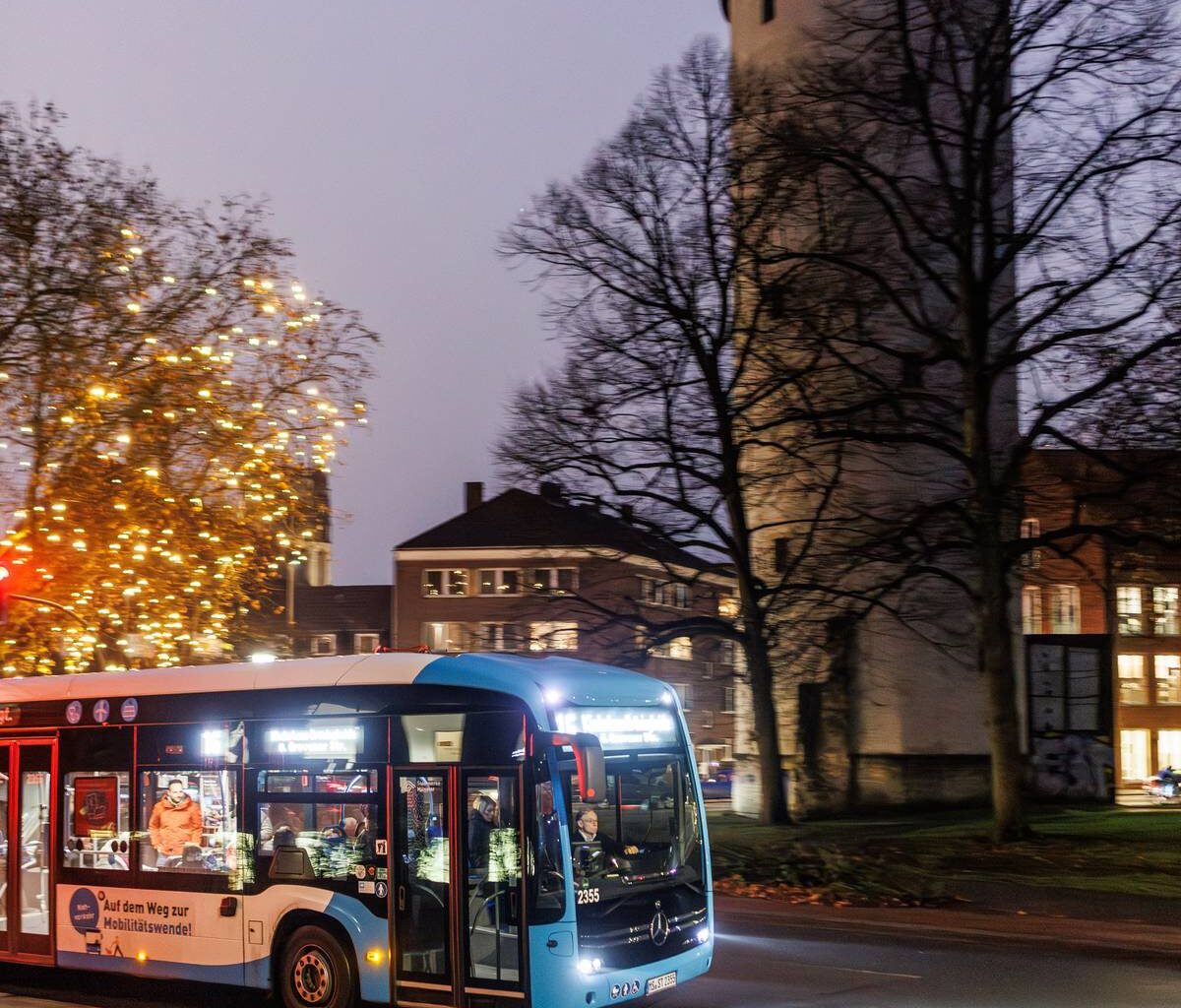 Mit dem Bus in Münster zur Party