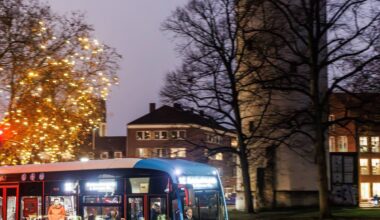 Mit dem Bus in Münster zur Party