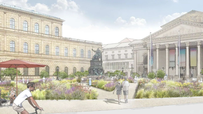 Visualisierung: So könnte der Max-Joseph-Platz mal aussehen.