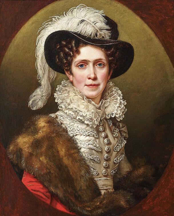 Sie brachte den ersten Baum nach München: Königin Karoline von Bayern (1776-1841), hier auf einem Gemälde von Hofmaler Joseph Stieler.