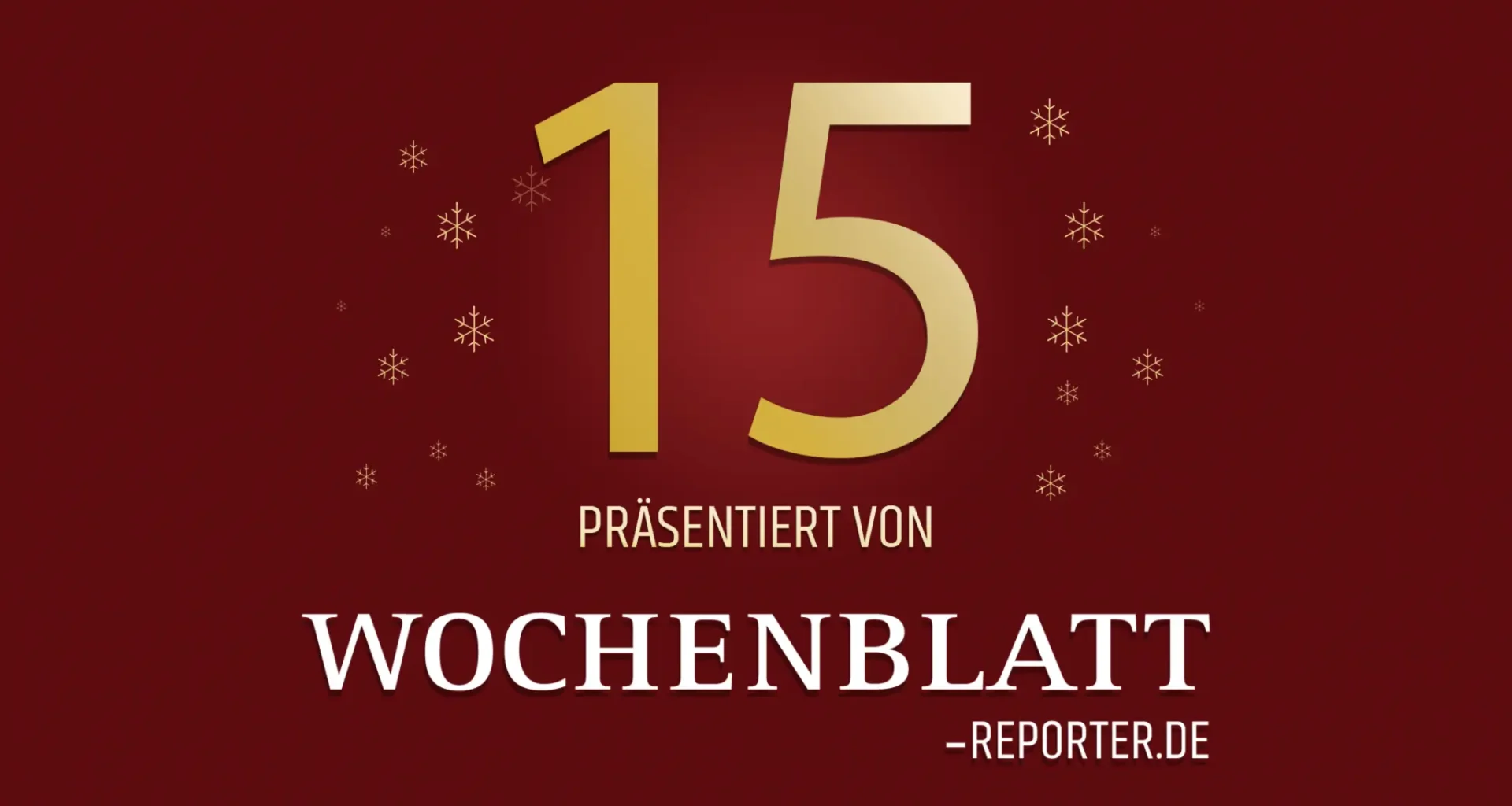 Wochenblatt-Adventskalender Türchen 15: Neues Gewinnspiel