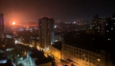 Landesweite Angriffe in der Ukraine