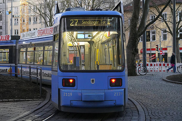 Bei der Tram 27 setzt die MVG zukünftig auf vierteilige Fahrzeuge.