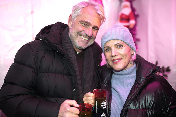 Birgit Schrowange mit ihrem Ehemann Frank Spothelfer.