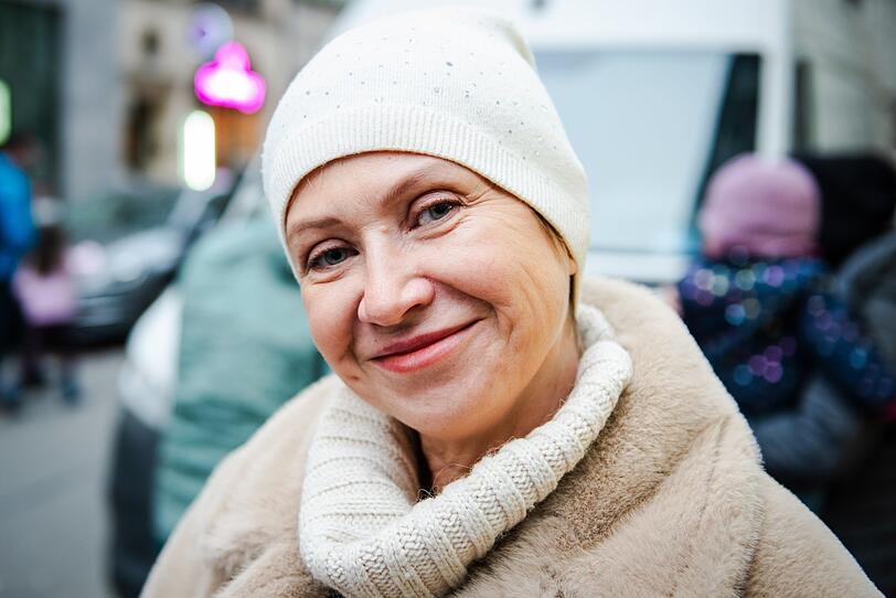 Münchnerin Natalja hat heuer ihre Freunde zum Krampuslauf mitgenommen. Münchnerin Natalja hat heuer ihre Freunde zum Krampuslauf mitgenommen.