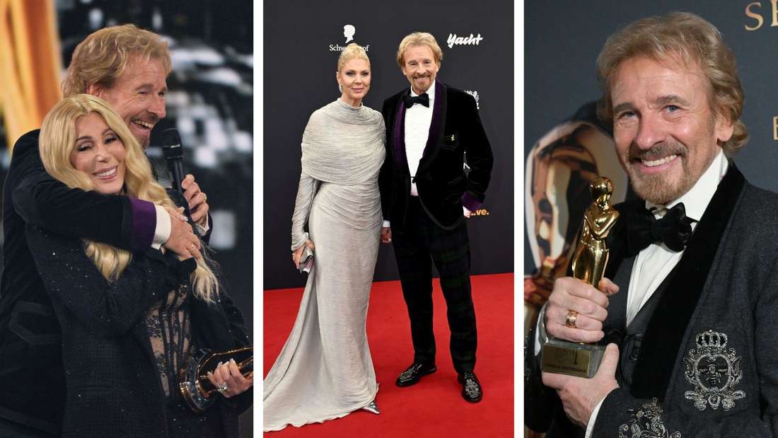Thomas Gottschalk trat trotz Krebs-Diagnose bei Bambi und Romy auf. (Collage)