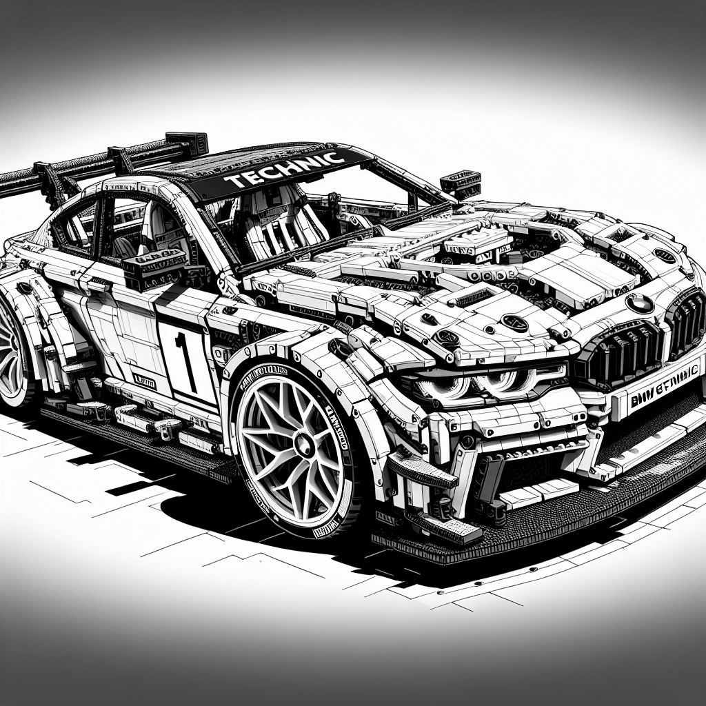 Lego Technic: Detailliertes BMW M4 GT3 Evo Modell f&uuml;r Motorsport-Enthusiasten