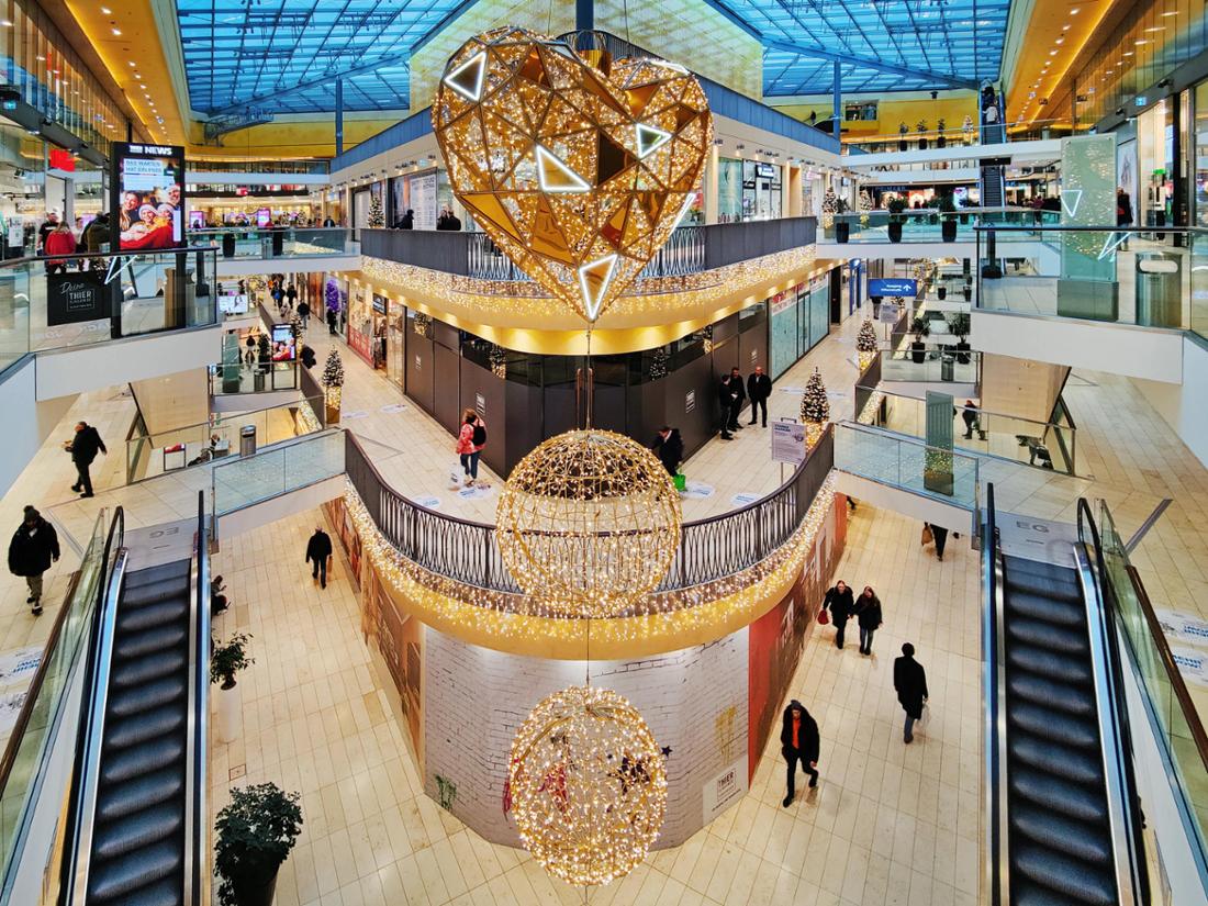 Weihnachtsdekoration in der Thier-Galerie Dortmund