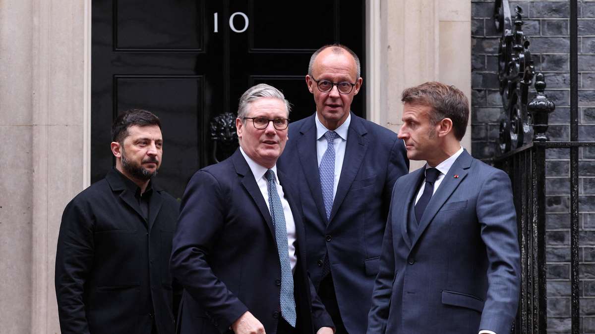 Selenskyj und Merz stellen sich gegen Trump