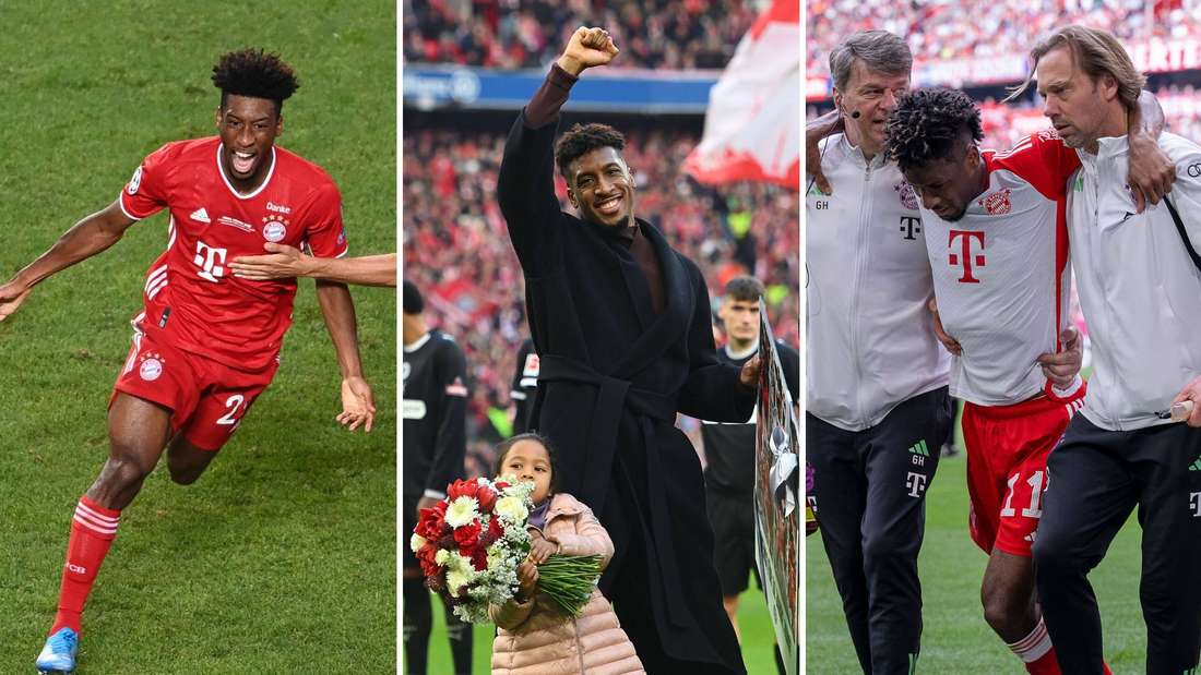 Kingsley Coman lässt sich nach einer Ära beim FC Bayern feiern.