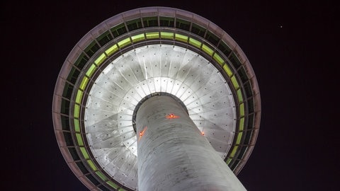 Fernmeldeturm Mannheim in der Nacht