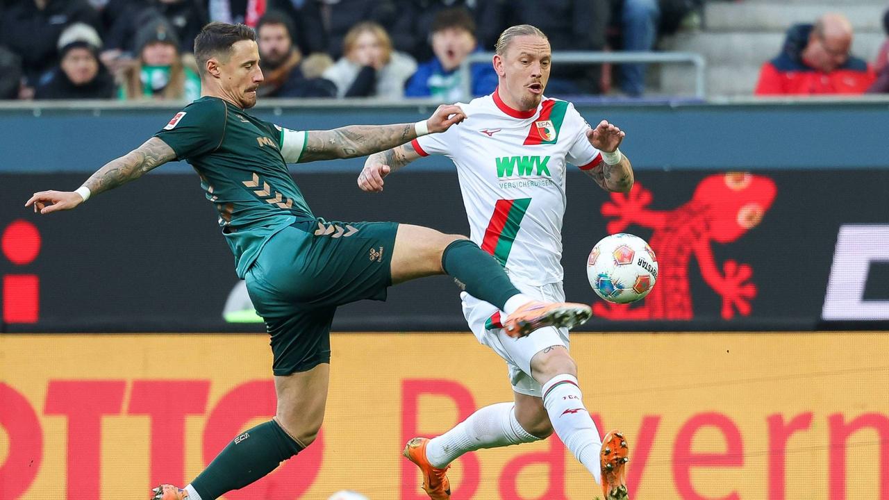 Kämpferisches Werder Bremen punktet beim FC Augsburg