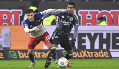 HSV und Frankfurt mit Unentschieden nach wildem Spiel