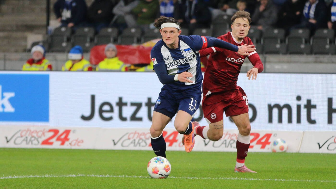 Enttäuschung zum Jahresende: Hertha BSC spielt nur 1:1 gegen Arminia Bielefeld
