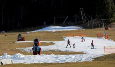 Kaum Schnee in Bayerns Skigebieten