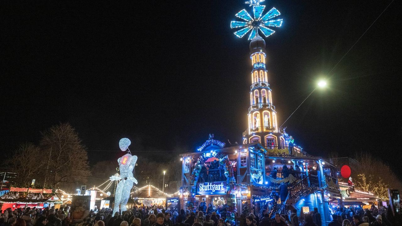Baden-Württemberg: 3,5 Millionen Besucher: Weihnachtsmarkt Stuttgart zieht positive Bilanz
