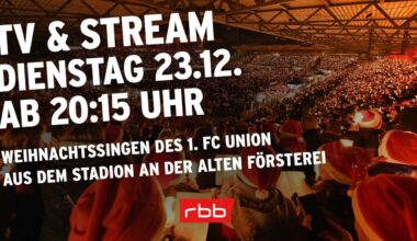 Im Stream: Das traditionelle Weihnachtssingen des 1. FC Union Berlin - rbb24.de