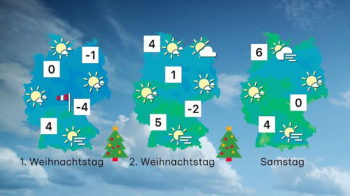 Wettertrend von Donnerstag bis Samstag