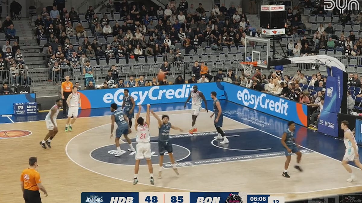 Basketball-Bundesliga: Bonn demontiert Heidelberg – 30:5-Führung nach dem ersten Viertel - Video