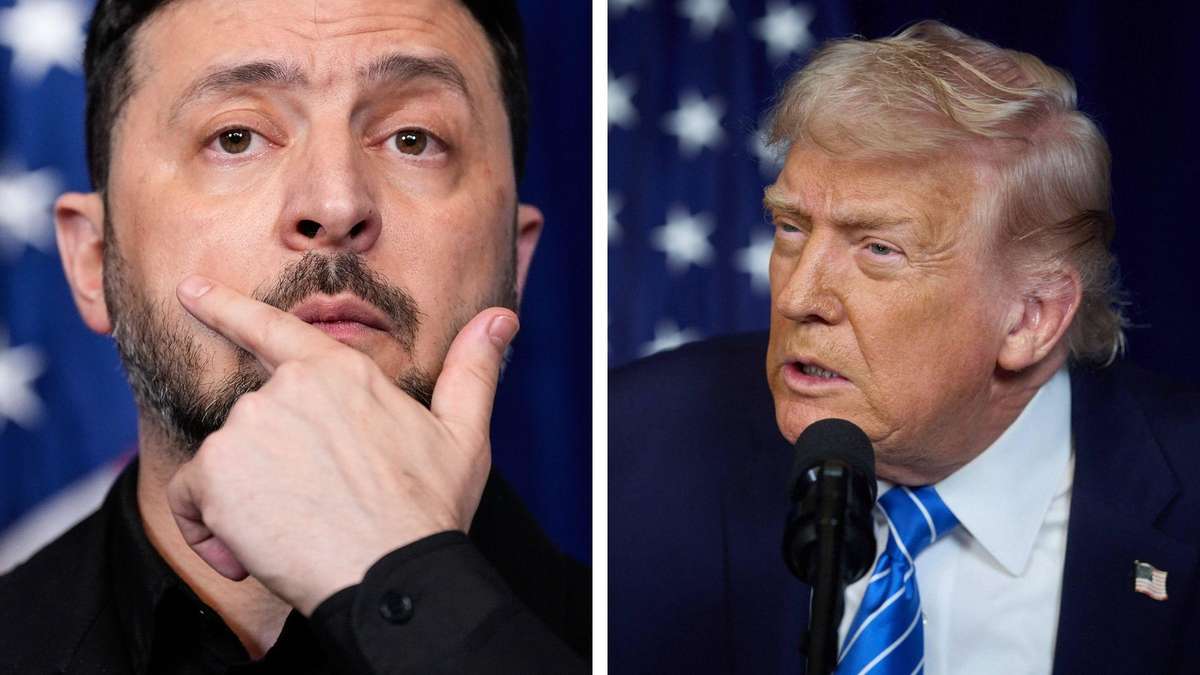 Trumps seltsame Aussage in Mar-a-Lago lässt Selenskyj schmunzeln