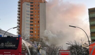 Brand in Berlin erst nach neun Stunden gelöscht