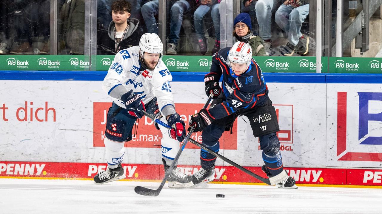 Eishockey | DEL: Entscheidung in der Overtime: Adler Mannheim siegen in Nürnberg