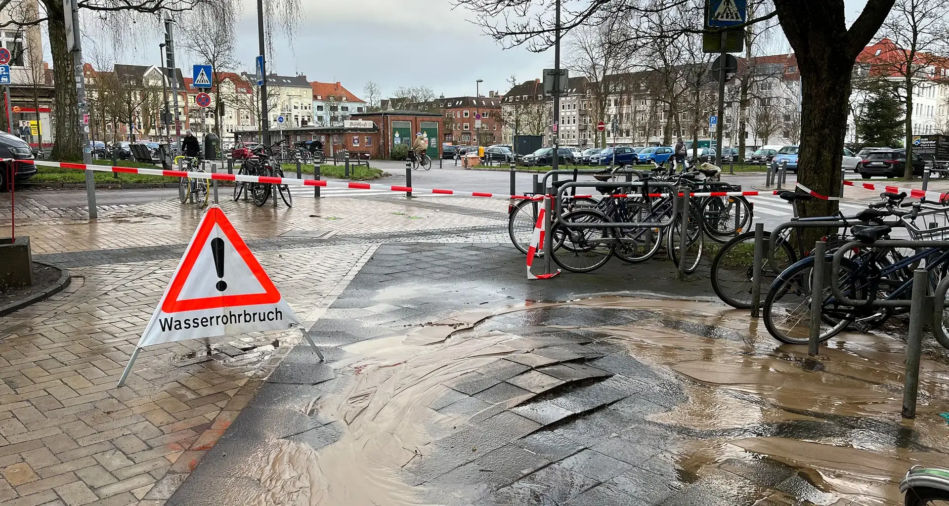 Wasserrohrbrüche in Kiel und Flintbek