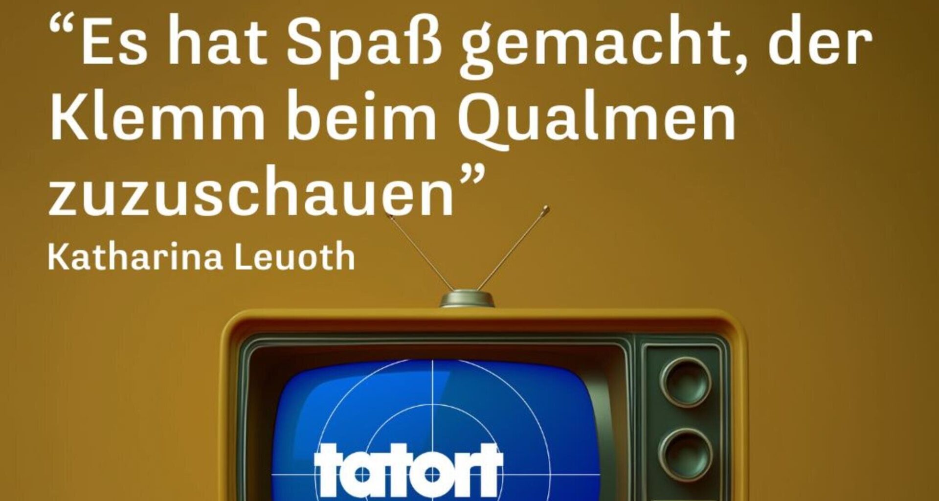 „Tatort: Die Erfindung des Rades“ aus Münster: Tiefe Stimme, schwarze Mähne