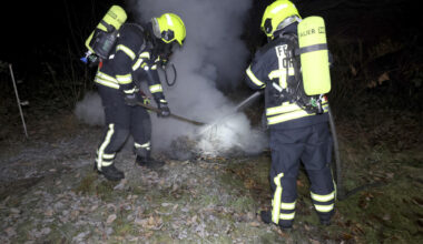 Chemnitz: Brand in einem Hinterhof