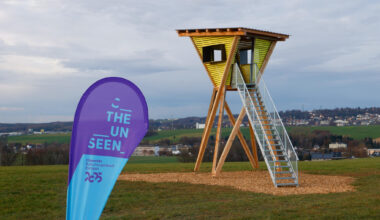 Oberlungwitzer Kunstwerk mit Aussicht und überraschendem Bezug zum Sachsenring