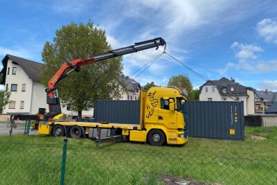 Aus diesem Überseecontainer heraus wollte der Eismann Eis verkaufen. Im Mai wurde der Container abtransportiert.